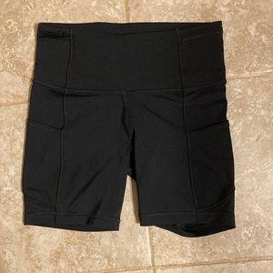 Lululemon biker shorts - black, size 4